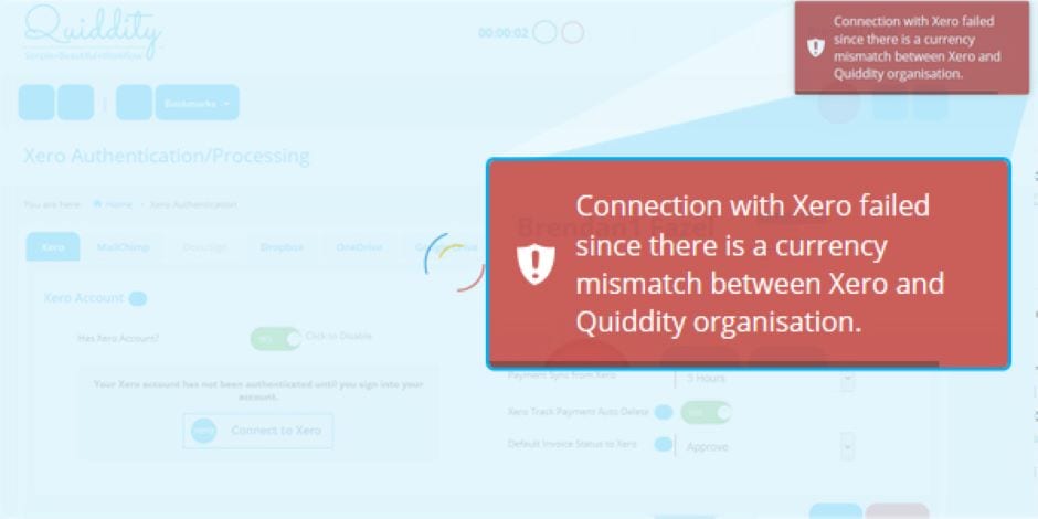 Xero CRM Integration 1 – Quiddity